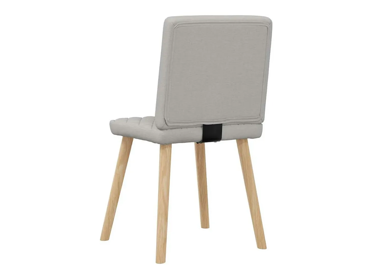 Sillas de comedor 4 unidades tela gris nube