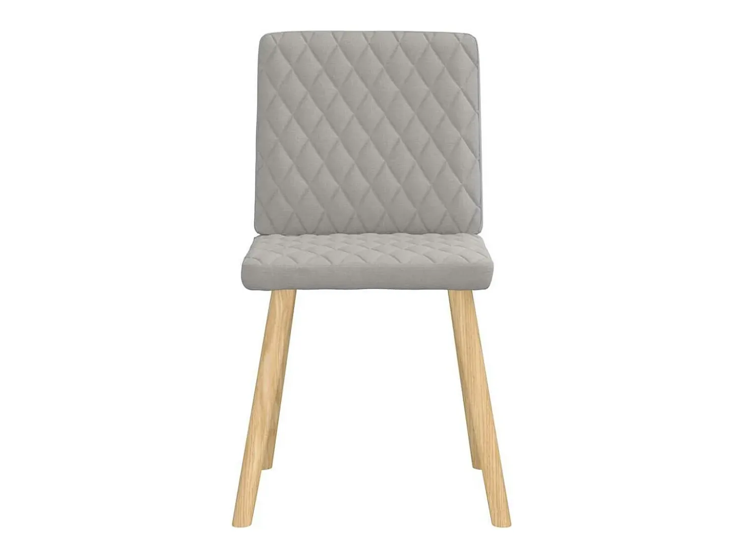 Sillas de comedor 4 unidades tela gris nube