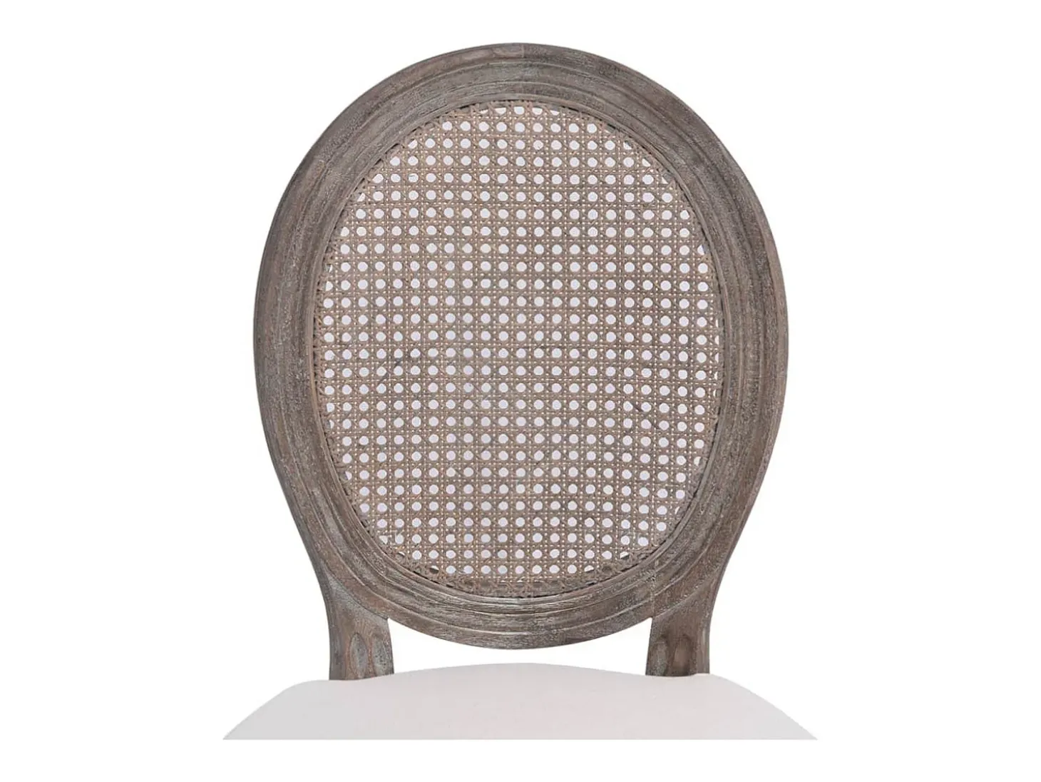 Sillas de comedor 2 unidades tela color crema