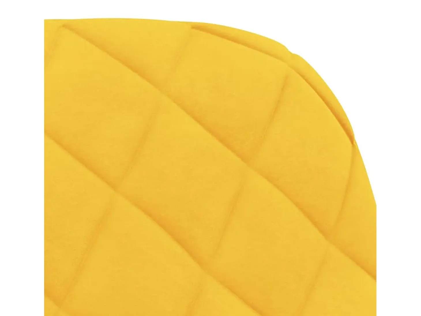 Sillas de comedor 2 unidades terciopelo amarillo