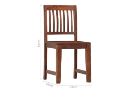 Sillas de comedor 4 unidades madera maciza de mango