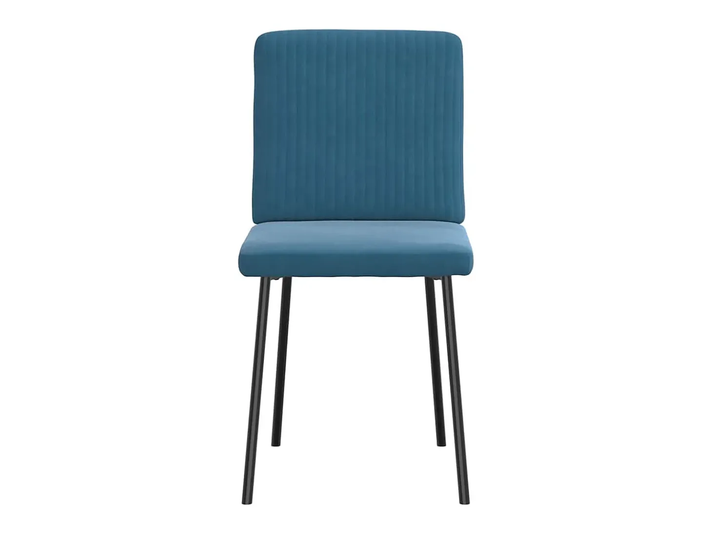 Sillas de comedor 4 unidades terciopelo azul