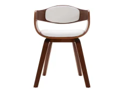 Sillas de comedor 4 unidades madera curvada y cuero sintético