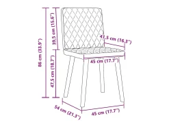 Sillas de comedor 4 unidades tela taupe