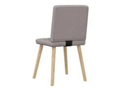 Sillas de comedor 4 unidades tela taupe
