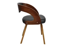 Sillas de comedor 2 unidades cuero sintético marrón