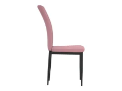 Sillas de comedor 4 unidades terciopelo rosa