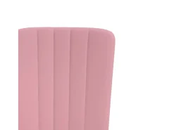 Sillas de comedor 4 unidades terciopelo rosa