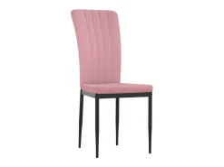 Sillas de comedor 4 unidades terciopelo rosa
