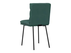 Sillas de comedor 4 unidades terciopelo verde oscuro