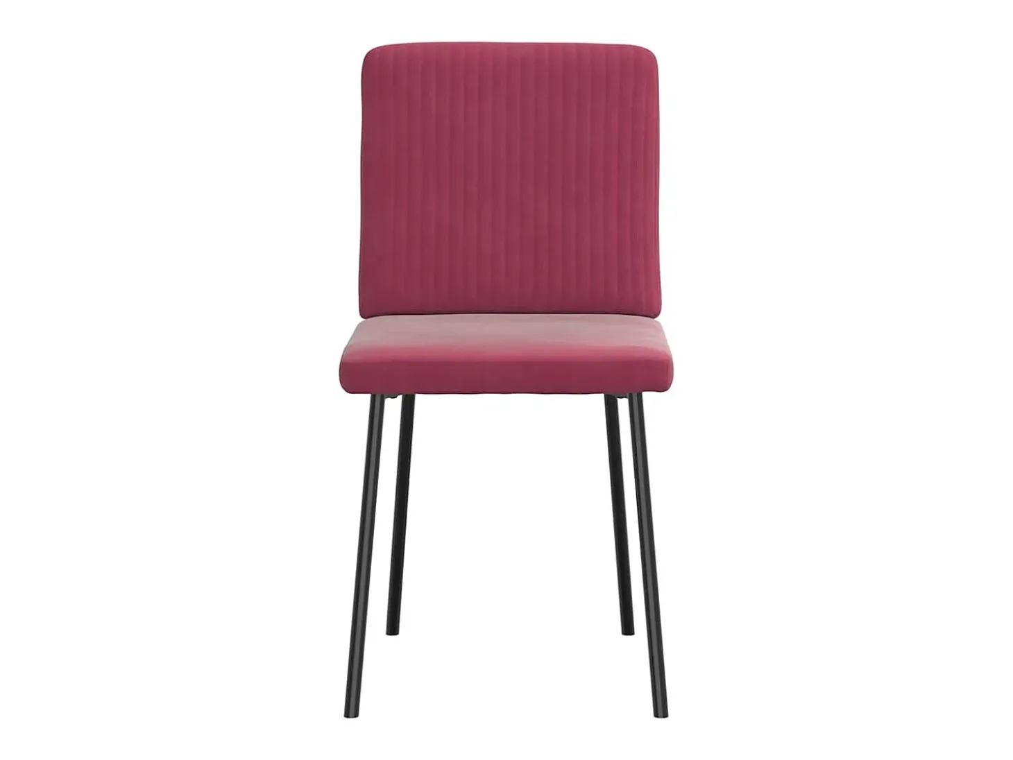 Sillas de comedor 2 unidades terciopelo rojo tinto