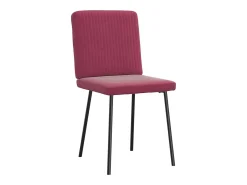 Sillas de comedor 2 unidades terciopelo rojo tinto