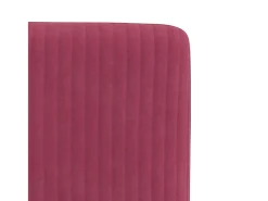 Sillas de comedor 2 unidades terciopelo rojo tinto