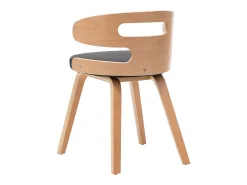 Sillas de comedor 6 unidades madera curvada cuero sintético negro