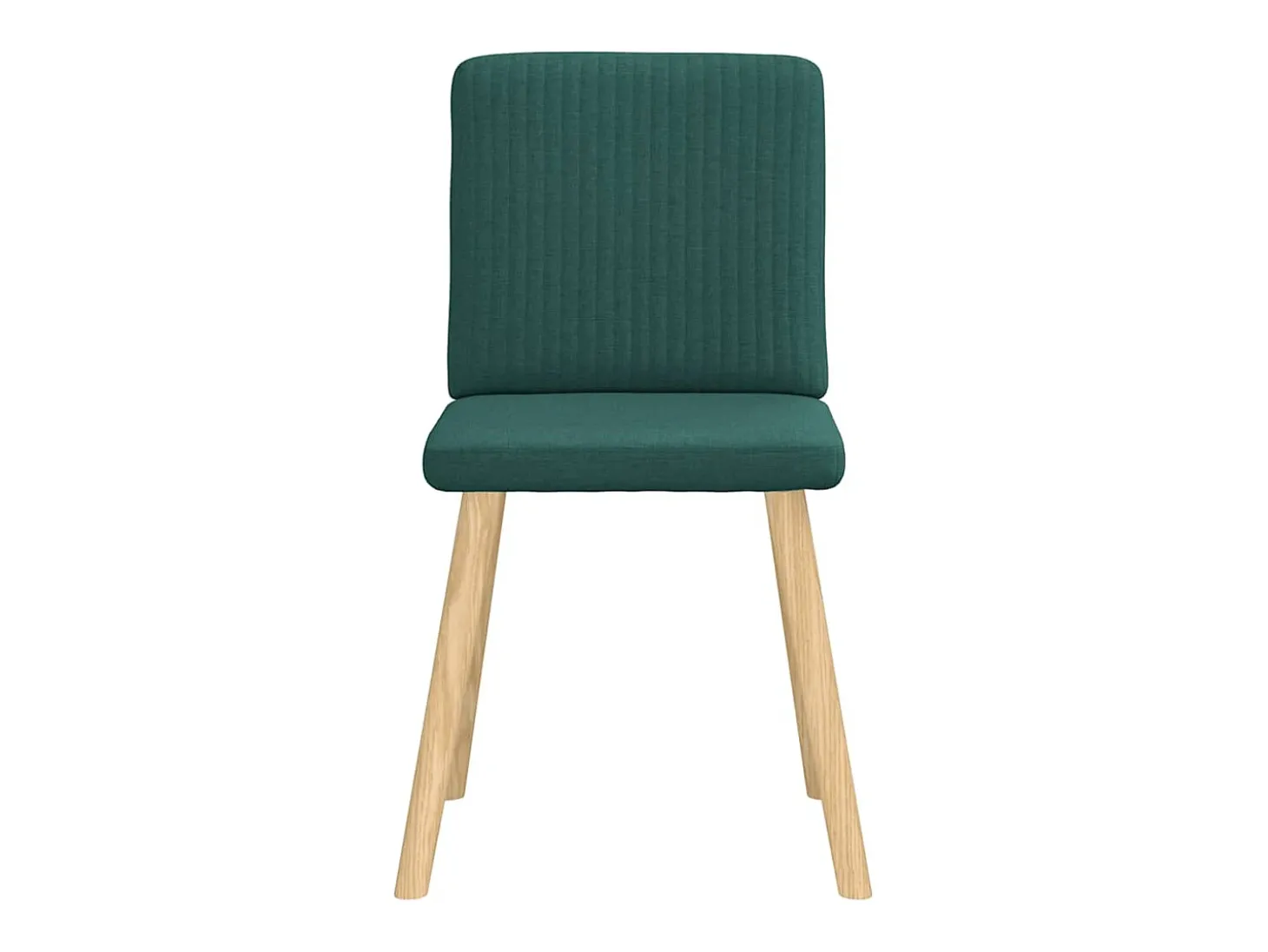 Sillas de comedor 6 unidades tela verde oscuro