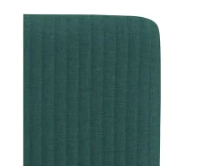 Sillas de comedor 6 unidades tela verde oscuro