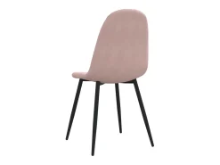 Sillas de comedor 2 unidades terciopelo rosa