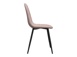 Sillas de comedor 2 unidades terciopelo rosa