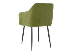 Sillas de comedor 2 unidades de terciopelo verde claro