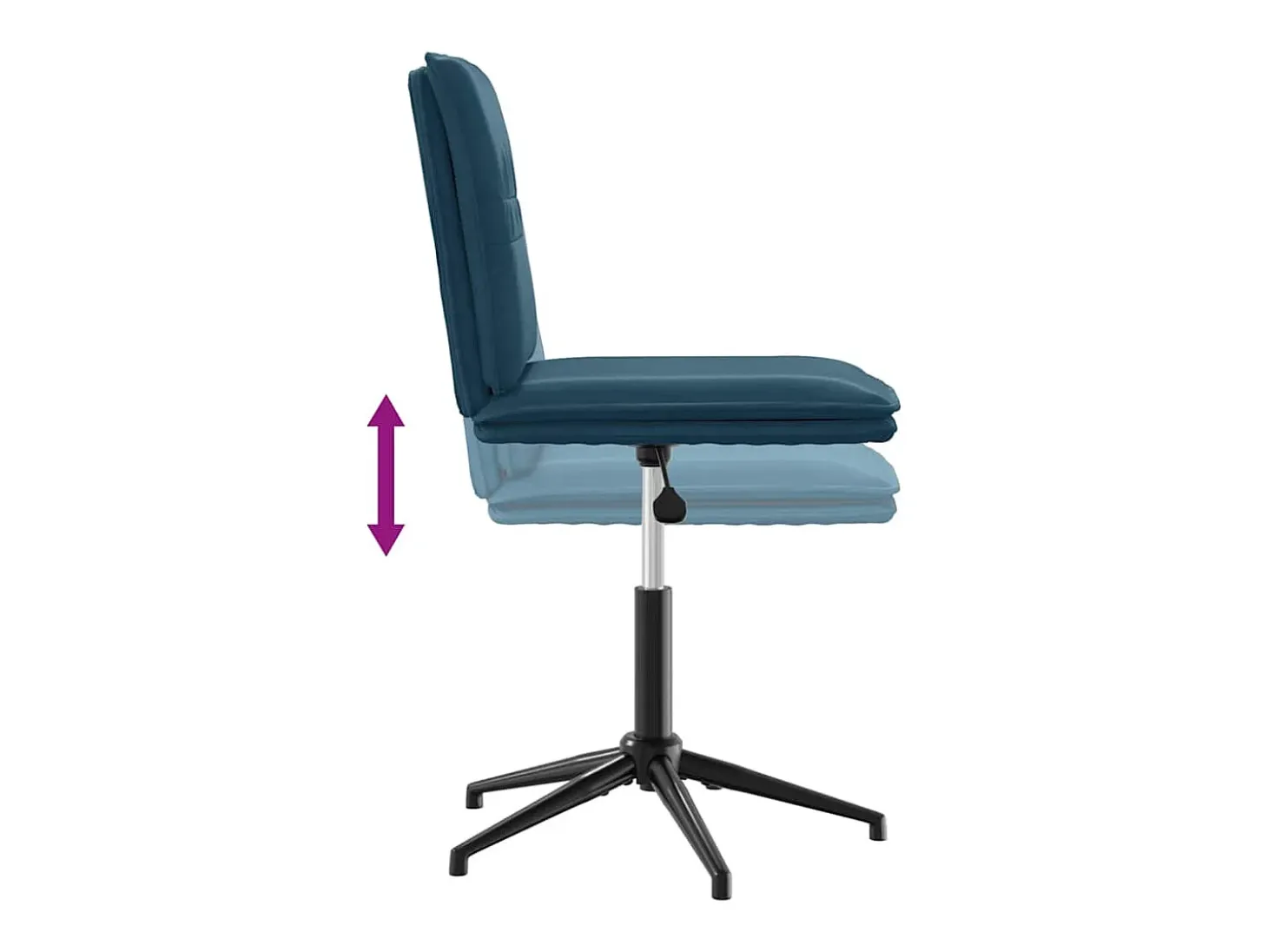 Sillas de comedor 2 unidades terciopelo azul