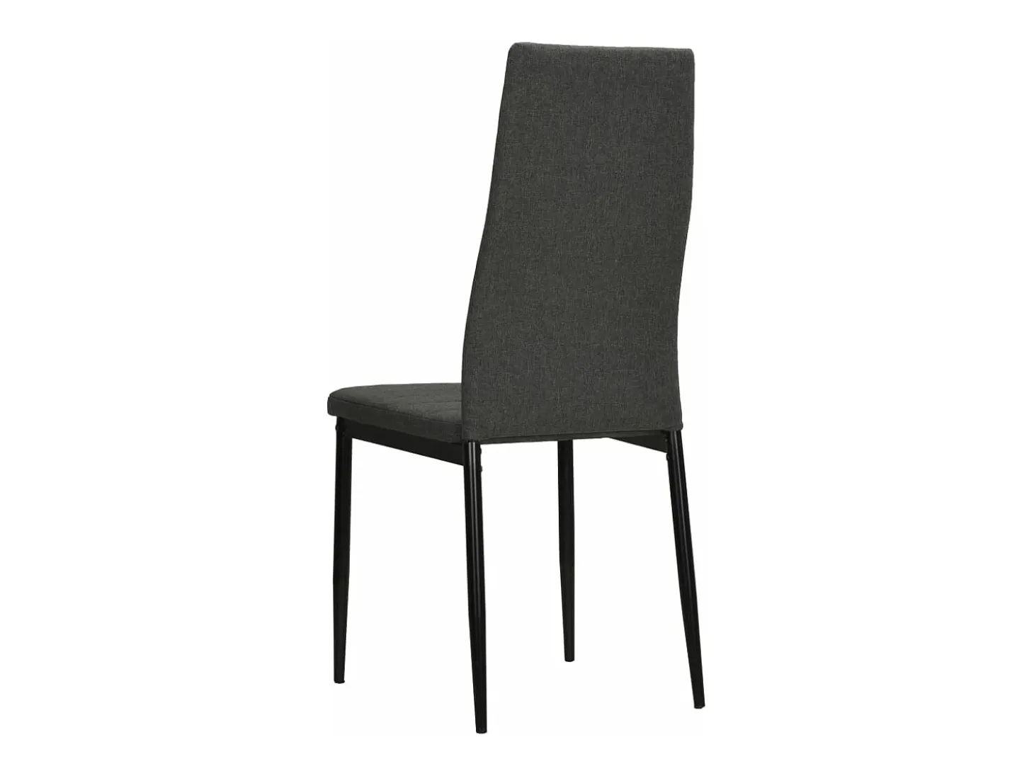 Sillas de comedor 2 unidades tela gris oscuro