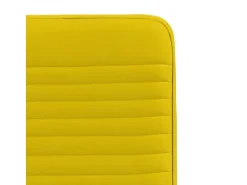 Sillas de comedor 6 unidades terciopelo amarillo