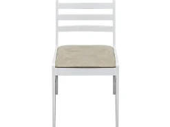 Sillas de comedor 4 unidades madera maciza caucho terciopelo blanco
