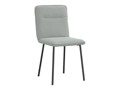 Sillas de comedor 4 unidades terciopelo gris claro