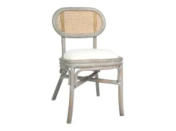 Sillas de comedor 2 unidades lino gris