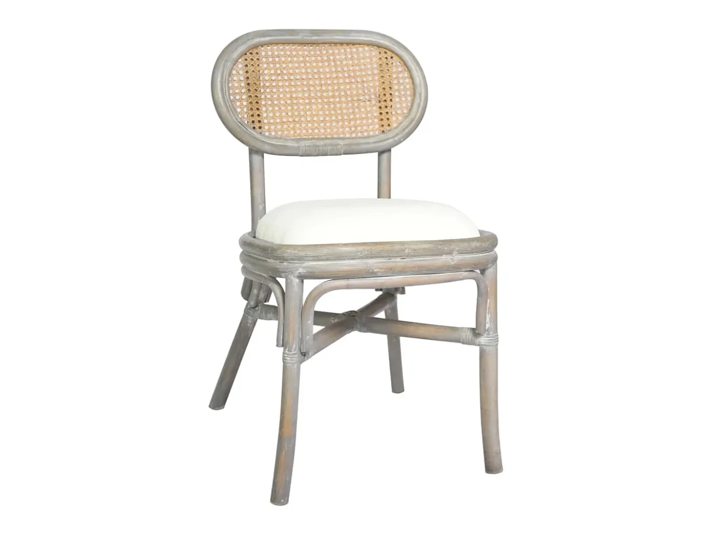 Sillas de comedor 2 unidades lino gris