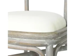 Sillas de comedor 2 unidades lino gris
