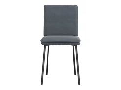 Sillas de comedor 4 unidades terciopelo gris oscuro
