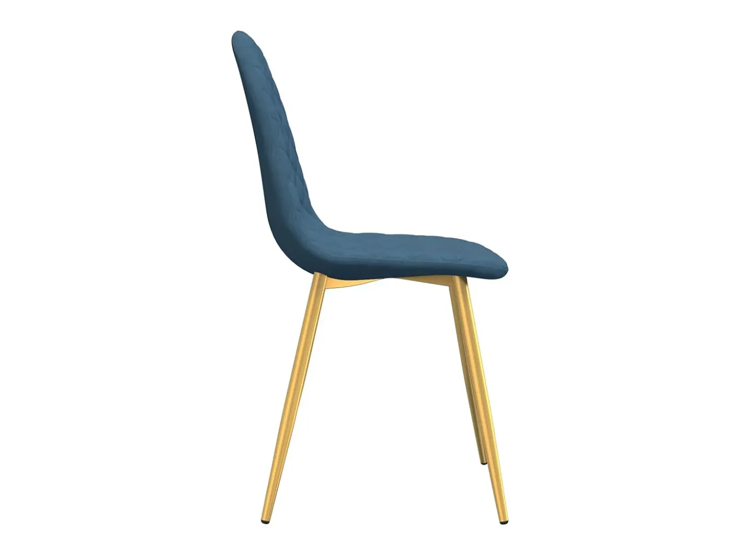 Sillas de comedor 2 unidades terciopelo azul