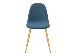 Sillas de comedor 2 unidades terciopelo azul