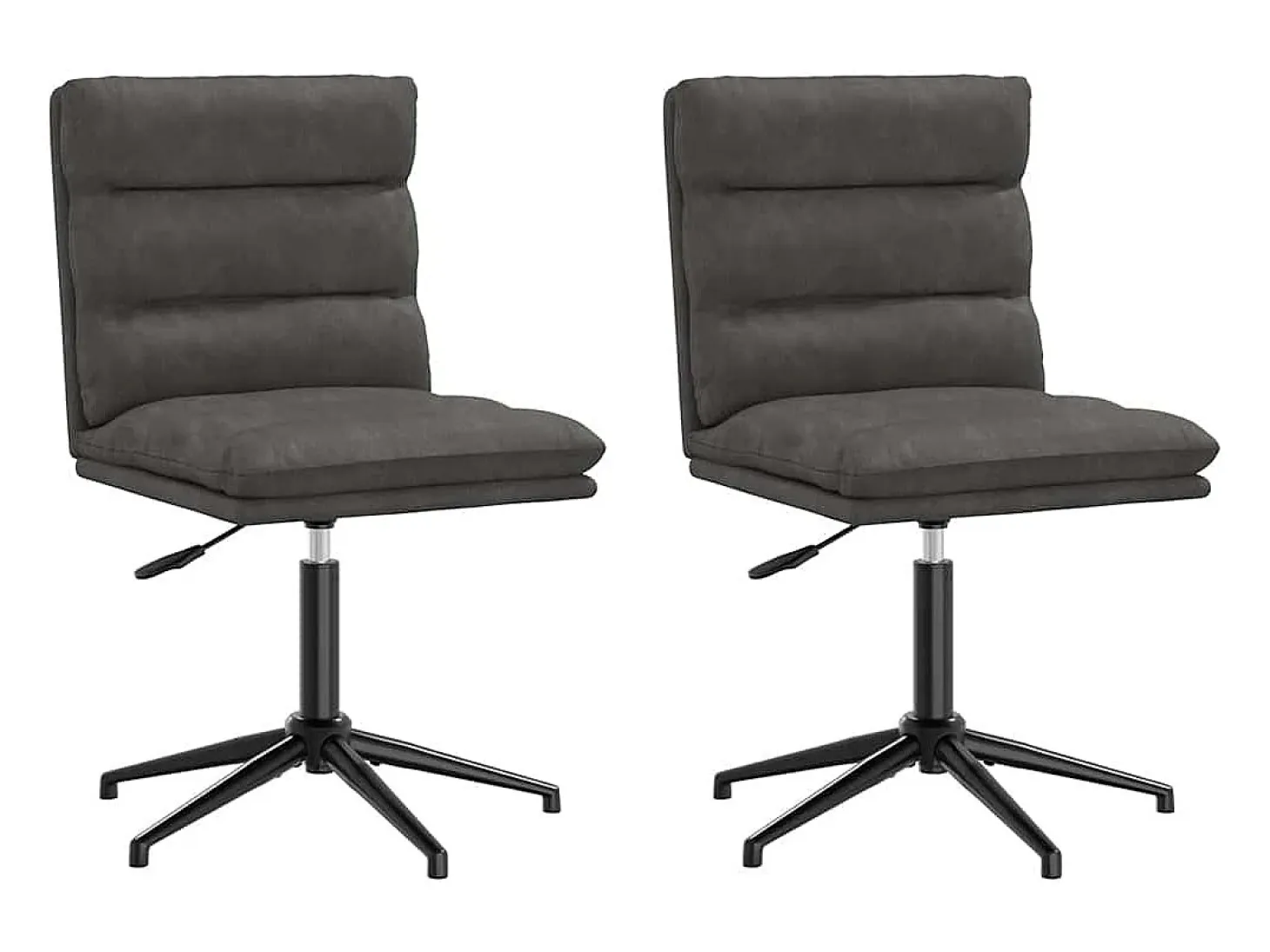 Sillas de comedor 2 unidades cuero sintético negro