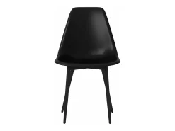 Sillas de comedor 2 unidades negras PP