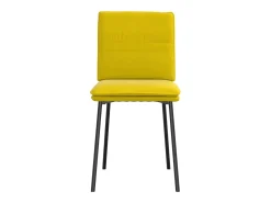 Sillas de comedor 2 unidades terciopelo amarillo