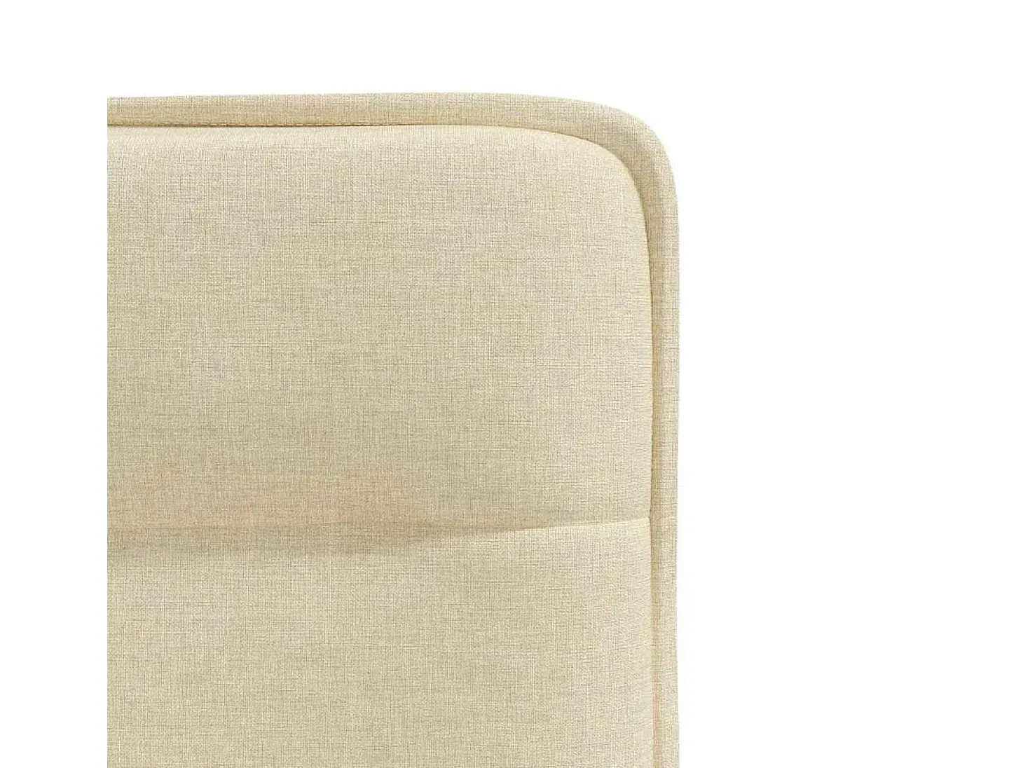 Sillas de comedor 2 unidades tela color crema