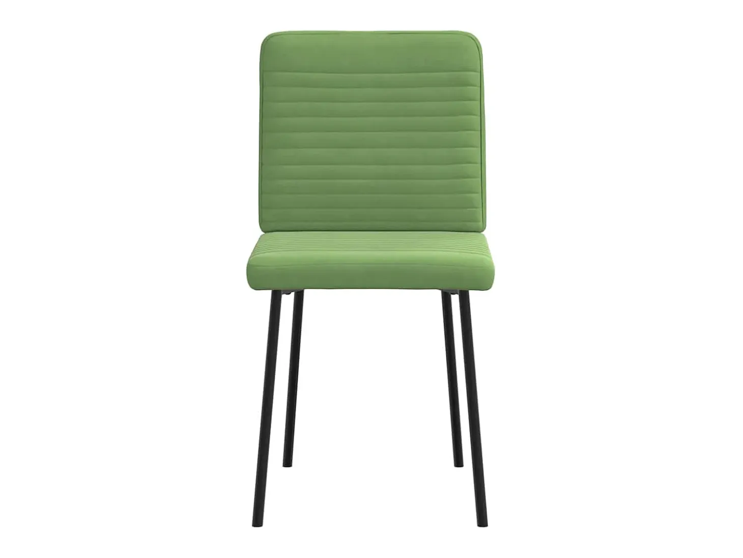 Sillas de comedor 2 unidades terciopelo verde claro