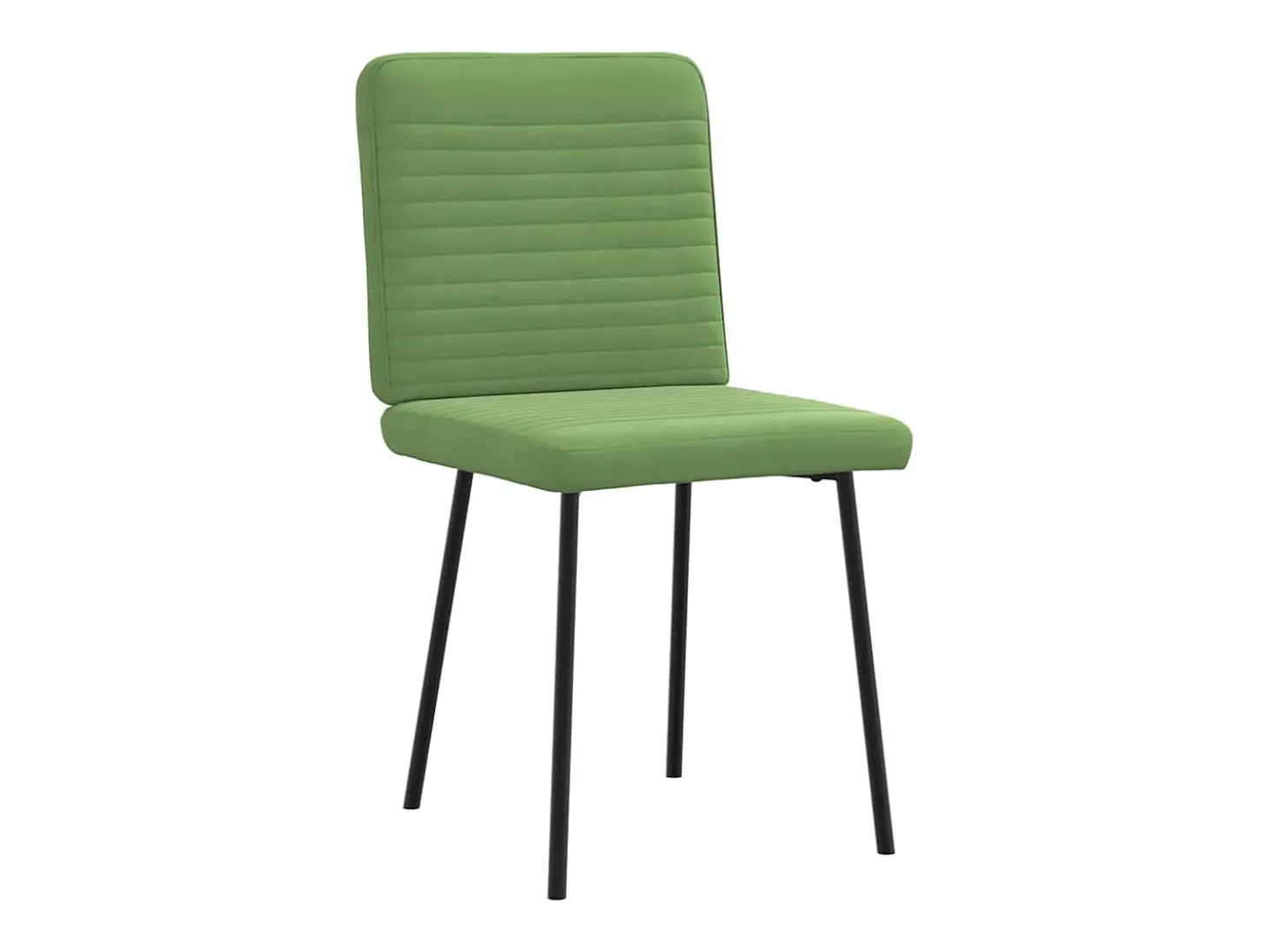Sillas de comedor 2 unidades terciopelo verde claro