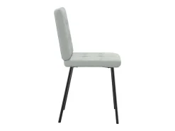 Sillas de comedor 4 unidades terciopelo gris claro