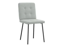 Sillas de comedor 4 unidades terciopelo gris claro