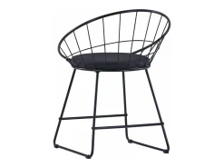 Sillas de comedor asientos de cuero sintético 4 unidades acero negro