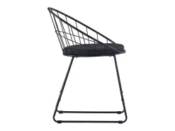 Sillas de comedor asientos de cuero sintético 4 unidades acero negro