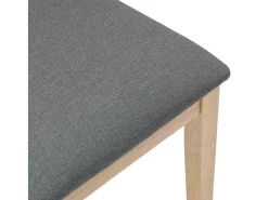 Sillas de comedor con cojines 2 unidades madera maciza caucho