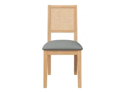 Sillas de comedor con cojines 2 unidades madera maciza caucho
