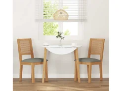 Sillas de comedor con cojines 2 unidades madera maciza caucho