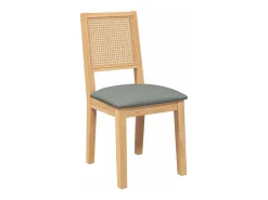 Sillas de comedor con cojines 2 unidades madera maciza caucho