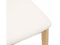Sillas de comedor con cojines 2 unidades madera maciza caucho
