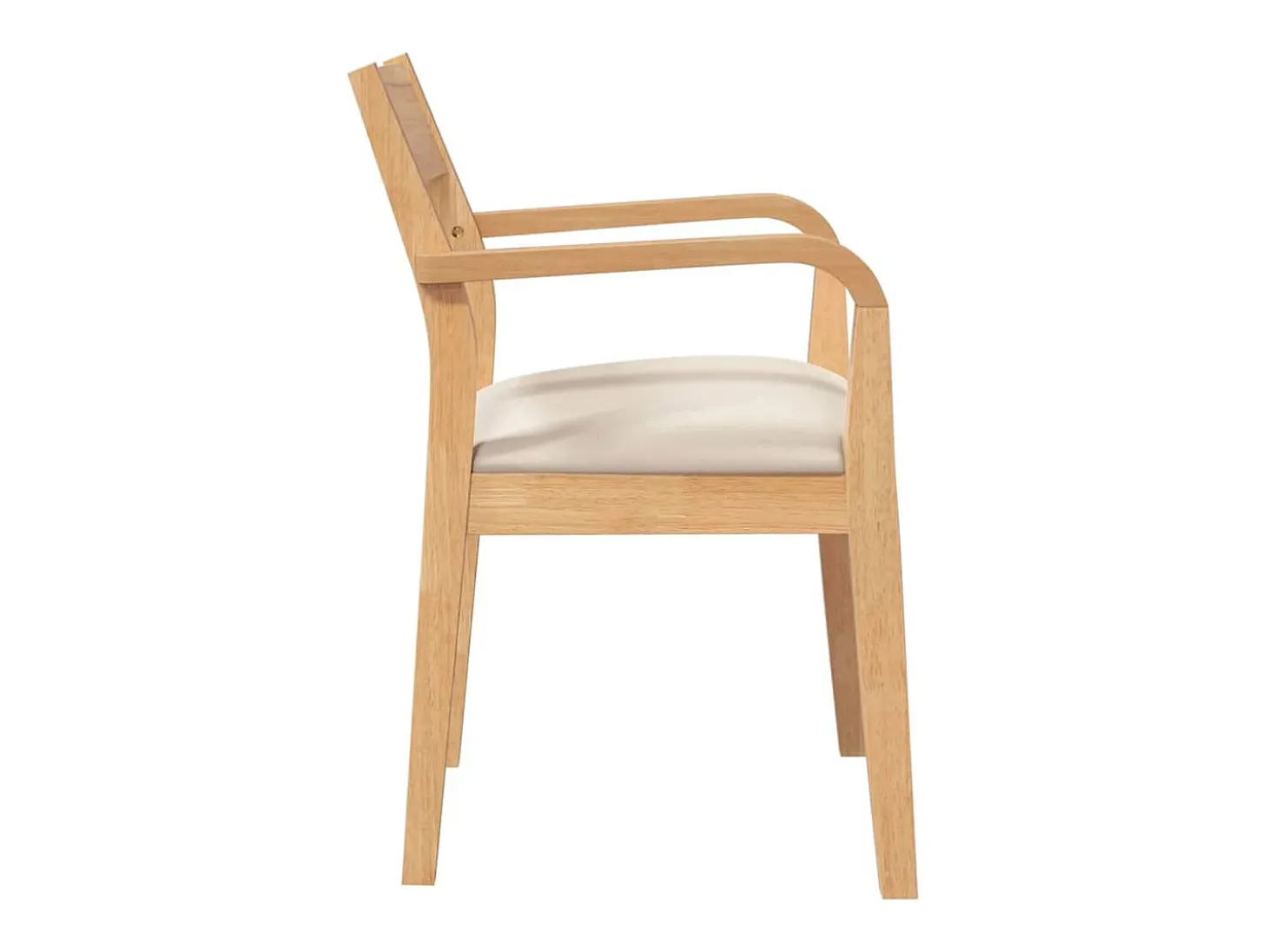 Sillas de comedor con cojines 2unidades madera maciza natural caucho